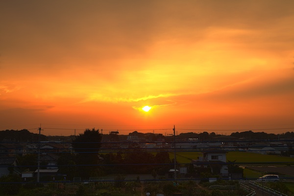 夕日